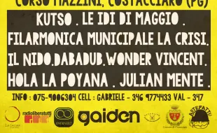 Torna la musica live de La Caciara Festival a Costacciaro l'11 Agosto - Ingresso Gratuito 