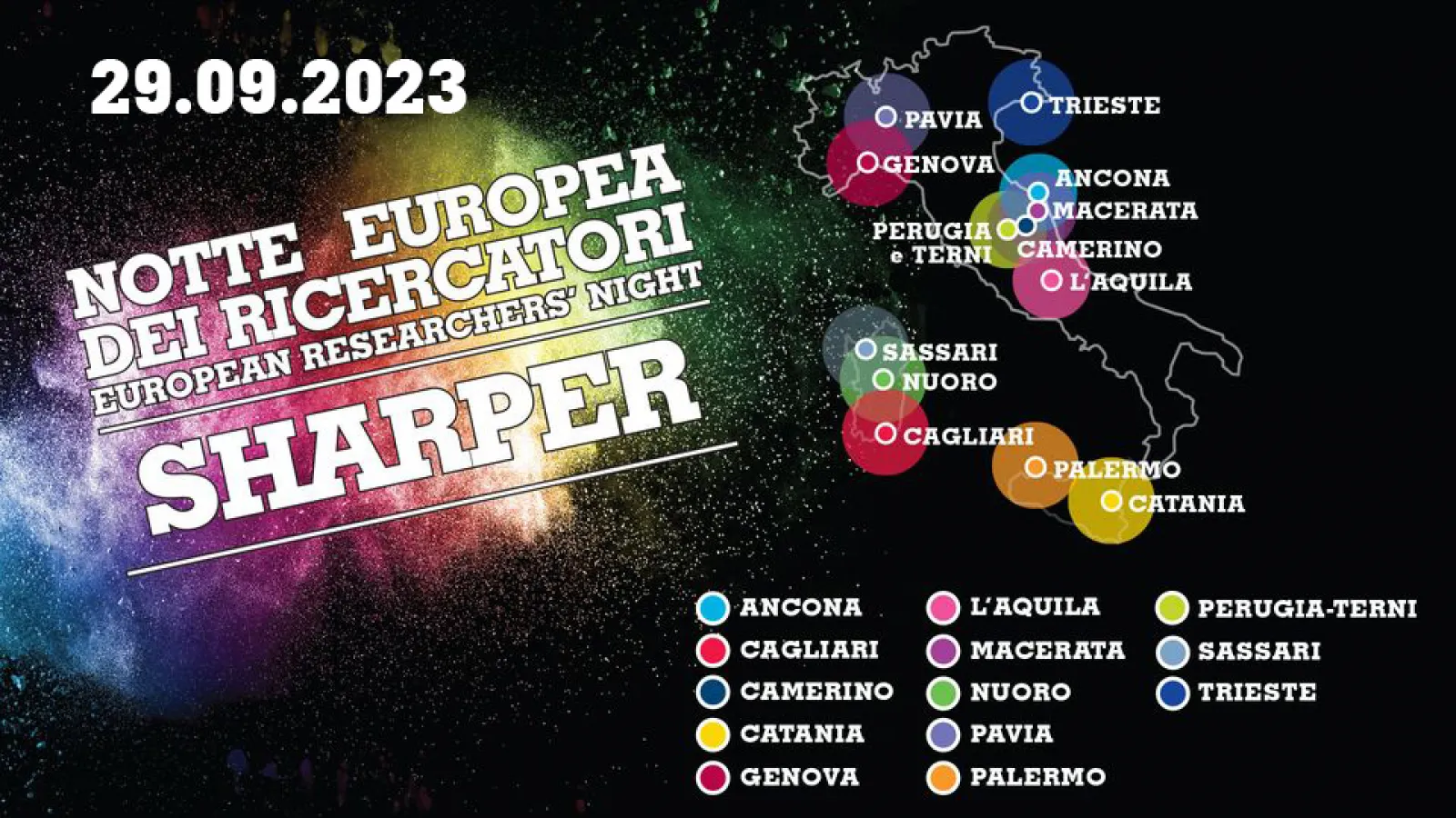  SHARPER 2023 - appuntamento venerdì 29 settembre