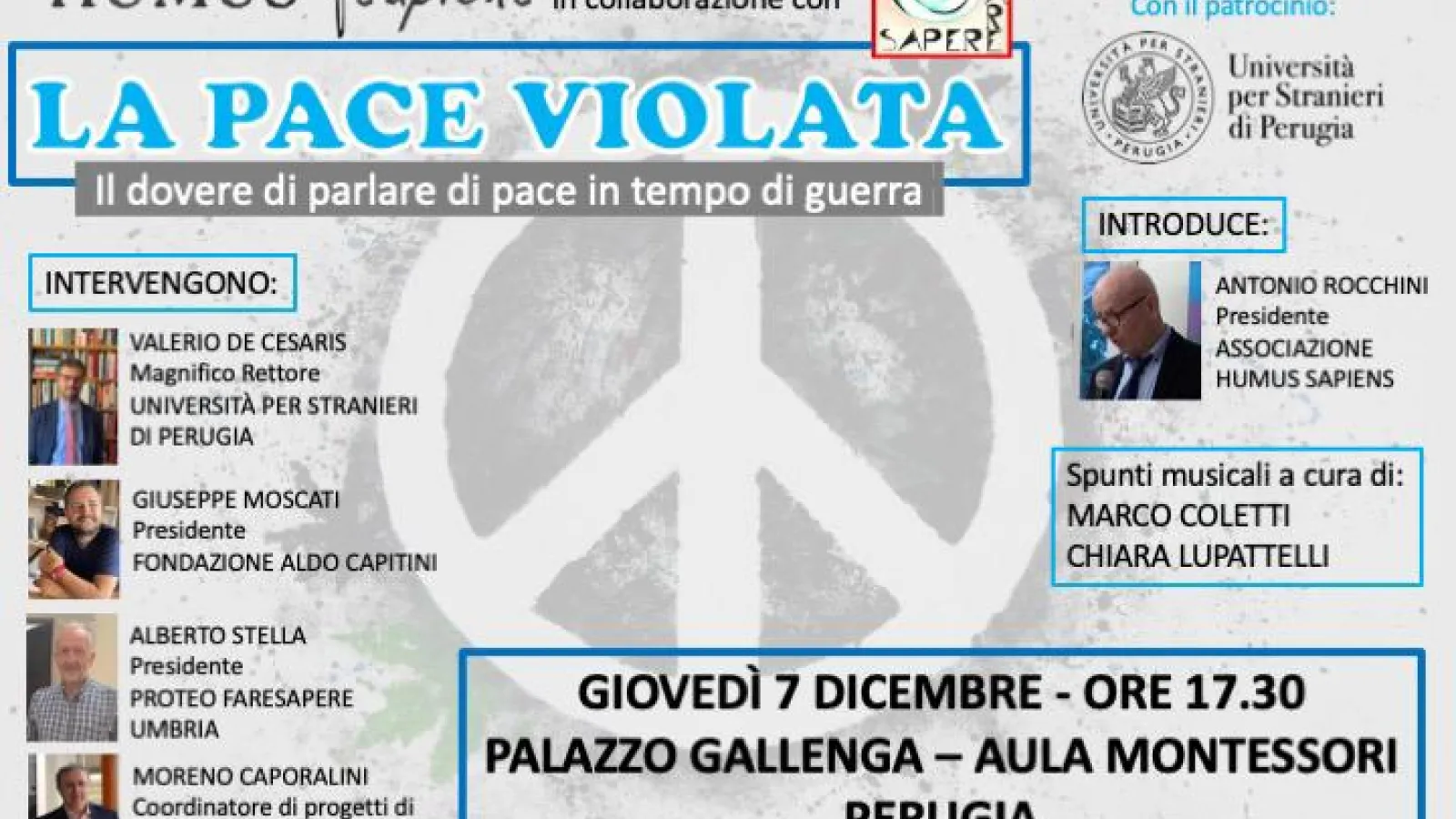 La pace violata: il dovere di parlare di pace in tempo di guerra