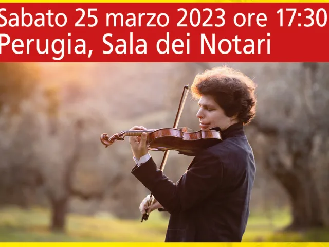 Perugia, due giorni di grande musica con Augustine Hadelich, l'Accademia Hermans e il Coro da Camera "Canticum Novum"