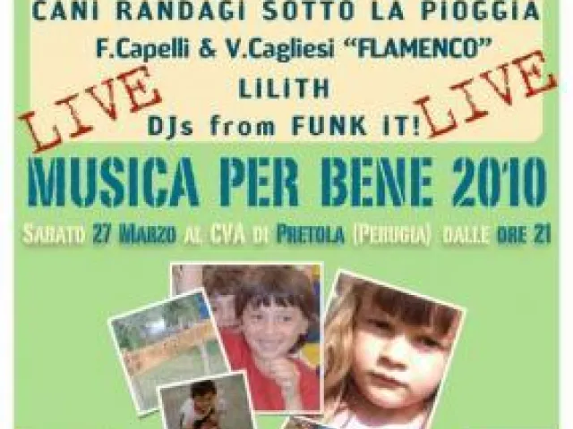 “Musica per Bene 2010”, il suono umbro della solidarietà per il Kosovo