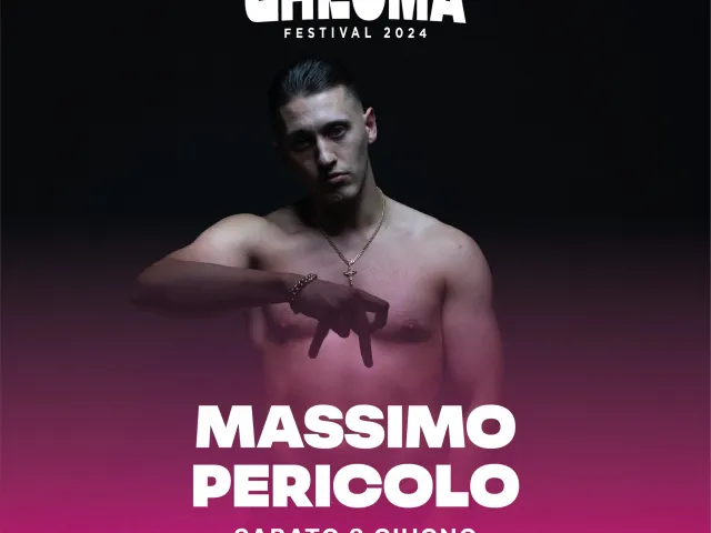 Prima volta in Umbria del rapper Massimo Pericolo, ospite al Chroma Festival,  e prima data del suo "Le cose cambiano Tour 2024"