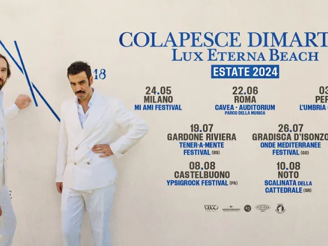 COLAPESCE DIMARTINO in concerto a Perugia per "L'Umbria che spacca"