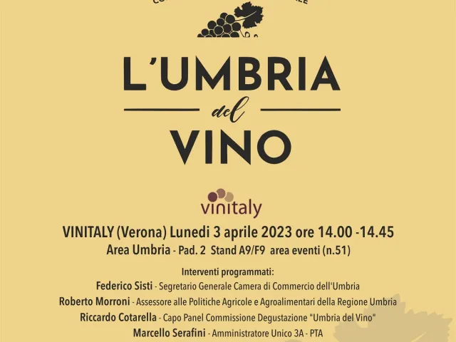 "L'Umbria del vino" al Vinitaly di Verona, focus sui vini vincitori del concorso enologico e presentazione nuova edizione