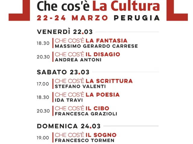 "Che cos'è La Cultura" - il Festival del Saggiatore sbarca a Perugia