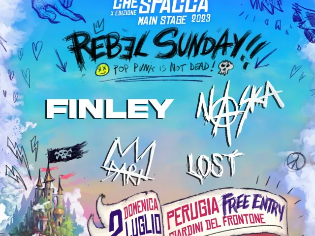 "L'Umbria che spacca" annuncia la "Rebel sunday", domenica 2 luglio a Perugia sotto i riflettori c'è il pop-punk italiano (Giardini del Frontone, ingresso gratuito)